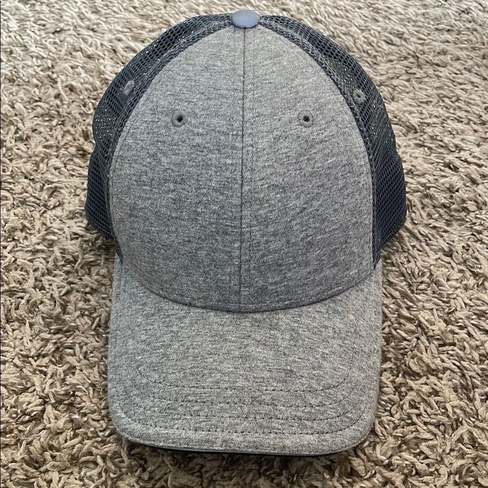 Athleta Gray and Black Trucker Hat